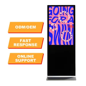 Ultra Thin Design Android 11 1GB+16GB 2k/4k Full Hd Floor Standing Lcd Advertising Display Monitor Advertising Players
