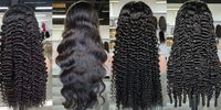 Peluca de Cabello Humano Virgen Vietnamita 13x6 con Ondas Naturales, Pelucas Frontales de Encaje HD sin Pegamento al por Mayor para Mujeres Negras