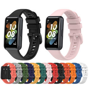 Correa de Reloj Eraysun de Silicona Ajustable con Hebilla de Pasador para Reloj Inteligente Band 7, Correa de Repuesto Deportiva <span class=keywords><strong>Suave</strong></span> para Muñeca - Product Image 1