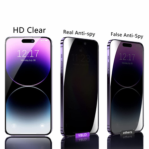 Protection d'écran en verre trempé anti-espion de 0,33 mm pour iPhone 16, 15, 14, 13, 12 Mini Pro Premium - Product Image 4