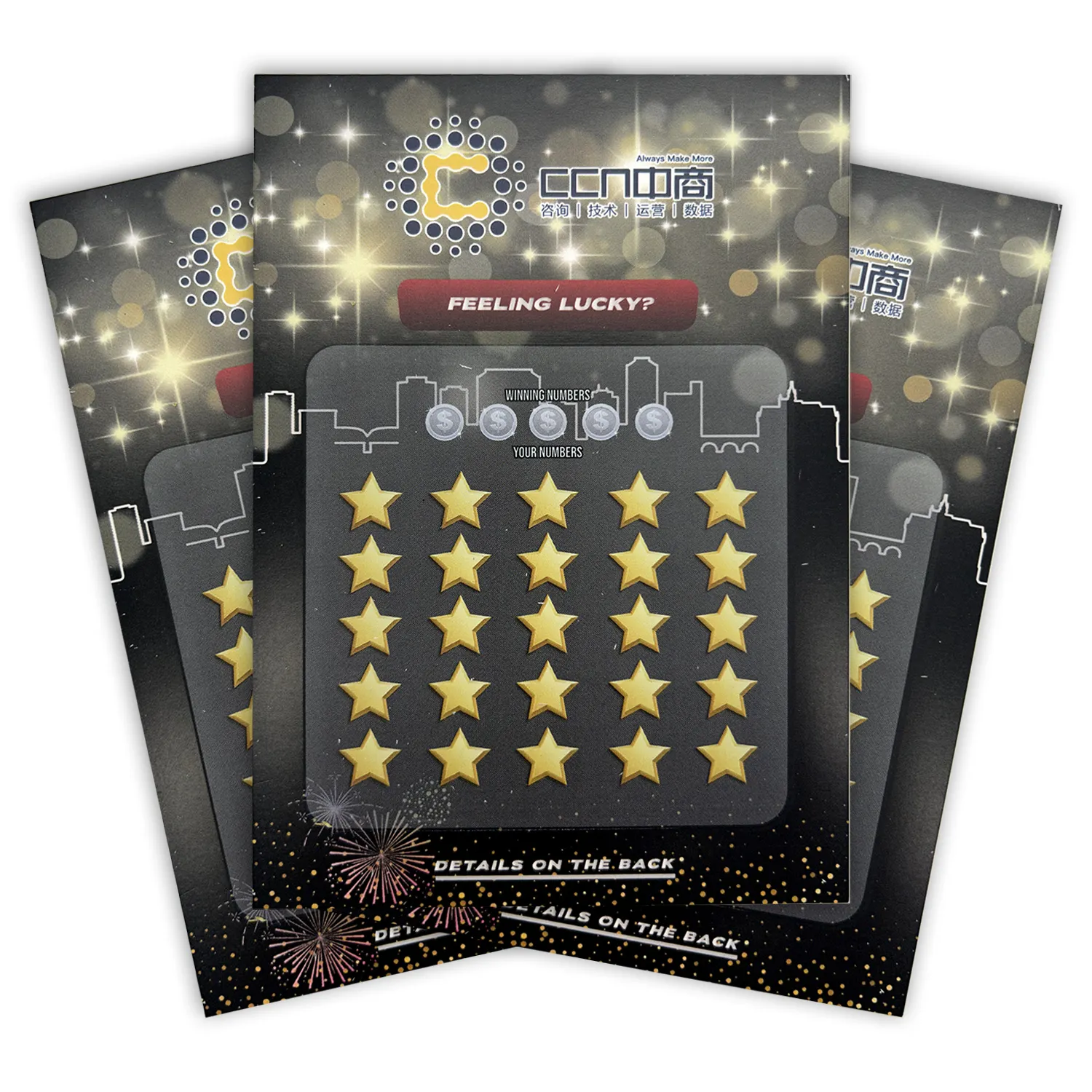 Ucuz Scratch Off ödül Win kartları özel Logo Scratch Off piyango biletleri