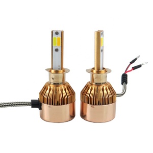 Ingrosso bicolore H7 <span class=keywords><strong>H4</strong></span> LED lampadina auto 3000K 6000K Cob Chip nuova condizione faro Led - Product Image 3
