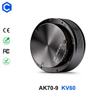 Moteur servo brushless CubeMars AK70-9 KV60 48V à engrenage planétaire plat pour robot humanoïde avec encodeur