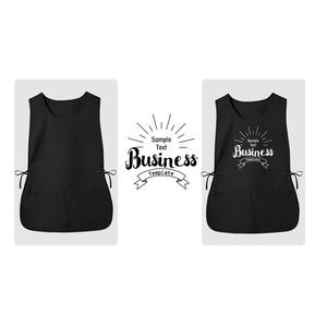 Grembiule Unisex Personalizzabile all'Ingrosso in Poliestere Nero Blu Rosso Grembiule da Barbiere Senza Maniche Camice da Parrucchiere <span class=keywords><strong>per</strong></span> Salone - Product Image 6