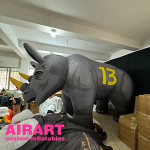 Personalizzare giardino display esterno animale gonfiabile Rinoceronte modello - Product Image 6