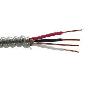 600 В 14/2 14/3 12/3 12/2 10/2 кабель с металлическим плакированным кабелем, сертифицированный для рынка Канады Тип AC90 кабель T90 Внутренний сердечник провода