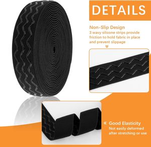 Fasci elastiche ecologiche in Nylon riutilizzabili regolabili con cinturino a gancio batteria autoadesiva antiscivolo resistente al calore - Product Image 4