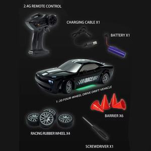 รถบังคับวิทยุ SJY-FQD13/FQD15 1/20 2.4g 4wd สำหรับดริฟท์ แข่งรถ รถวิ่งบนถนน รุ่น RTR พร้อมไฟสร้างบรรยากาศ - Product Image 4