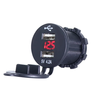 תשלום מהיר 4.2a USB שקע כפול 2.1a יציאות עמיד למים עם מתח עבור סירת משאית 12v/24v/24v - Product Image 4