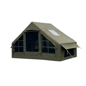 Tente de camping en coton Summer Night 6.3 pour 5-6 personnes, grand espace, double couche, quatre saisons, avec évent de fumée et rideau d'intimité - Product Image 2