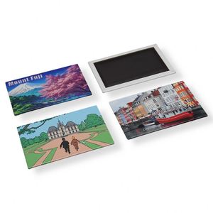 Aimants de réfrigérateur en étain personnalisés en gros, découpés sur mesure, en métal magnétique pour articles promotionnels - Product Image 6