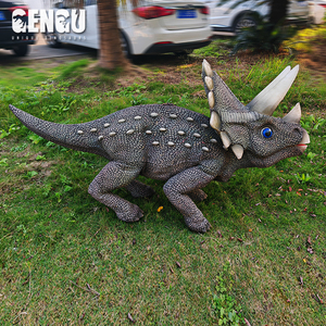 Dinosaure Gengu : Triceratops Animatronique Haute Simulation, Fabriqué à la Main, Robot Chien Dinosaure, Modèle de Dinosaure Animatronique - Product Image 6