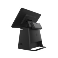 Terminal de point de vente tout-en-un avec imprimante intégrée 80 mm, lecteur de codes-barres et QR, système de caisse enregistreuse Android Windows