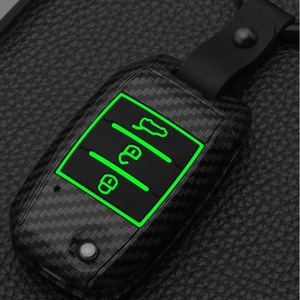 Vỏ Bọc Chìa Khóa Xe Bằng Sợi Carbon Vỏ Chìa Khóa Từ Xa Fob Vỏ Bảo Vệ Cho <span class=keywords><strong>Kia</strong></span> - Product Image 3