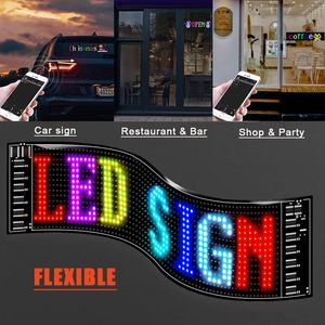 Led Matrix Panel 14.64 X 3.6234 Bluetooth App <b>Control</b> <b>Usb</b> Powered Flexible Led Sign For Car Advertising Display - Product Image 5