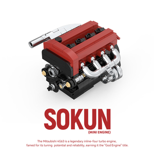 POWER BUILD PB8869 B/<span class=keywords><strong>C</strong></span>/D/E V10 V12 S50 G63 MINI Modellino di Motore Sportivo da Collezione, Kit di Costruzione per Auto Sportive - Product Image 3
