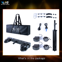 Éclairage DJ portable professionnel 300W RGBW 4 en 1 avec support, équipement de discothèque, bar, éclairage LED Par Bar, éclairage de scène