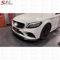 Lèvre avant en fibre de carbone SPC 2019+ pour Mercedes Benz Classe C Berline, séparateur avant en fibre de carbone pour W205 Classe C AMG Aackage