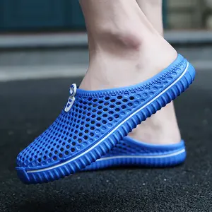 2022 정원 막히는 빠른 건조 여름 비치 슬리퍼 플랫 야외 샌들 남성 여성 원예 신발