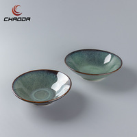 6/8/9 Zoll reaktive Glasur Farbe Salatschüssel klassisches Design Ramen Nudelschale Suppe Keramik Schüssel Geschirr Set für den heimgebrauch