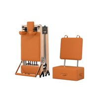 Reformer de Pilates pliable en bois d'érable avec pieds en fer, portable pour la maison, machine de Pilates compacte, gain de place, couleur de coussin personnalisable