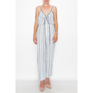 Combinaison courte à nouer devant - Bleu - Product Image 5