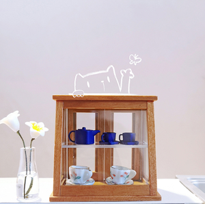 Puppenhaus Miniatur geschäft Vitrine 1/12 Clear Miniatur Bäckerei Fall Dekor - Product Image 3