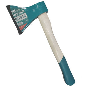 Machado de Aço Forjado de Grau Industrial VCANO, Cabo de Madeira, Lâmina Afiada para Camping - Product Image 3