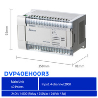 Controlador PLC Delta DVP40EH00R3 Original, Salida de Relé de 40 Puntos, 24DI 16DO, Unidad CPU con RS485 para Maquinaria de Transporte de Empaques