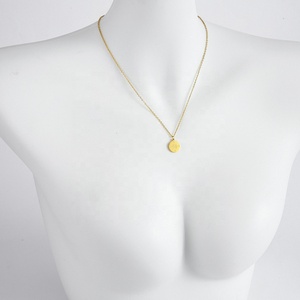 Vintage Customized <strong>Compass</strong> Circle Pendant Necklace for Women Trendy Stainless Steel Jewelry with Gold Plating Link <strong>Chain</strong> - Product Image 6