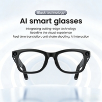 Lunettes AI HD 1080P avec enregistreur vidéo, caméra unique 8MP, batterie 300mAh, commande vocale, traduction en temps réel, lecteur de musique, Type-C