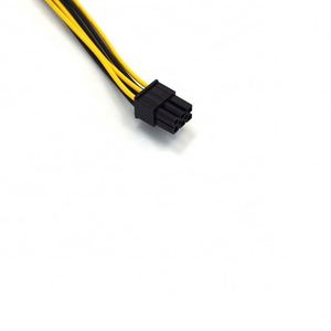 热卖PCI E 6针至PCI-E 8 (6 + 2) 针1007 16AWG电源适配器电缆，用于服务器电源60厘米 - Product Image 1