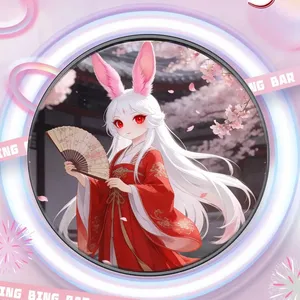 Badge numérique à écran tactile de 1,85 pouces, téléchargement Bluetooth en un clic, broche électronique dynamique avec photo GIF vidéo anime, cadeau personnalisé - Product Image 1
