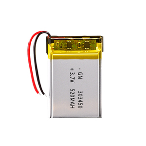 도매 303450 충전식 배터리 3.7v 리 폴리머 lipo 배터리 520mah 303450 리튬 폴리머 배터리 - Product Image 2
