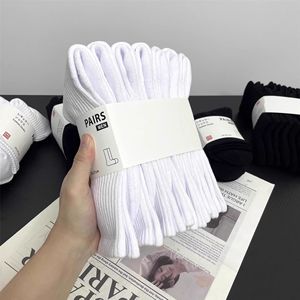 Athletic <b>Socks</b> Cotton Mid Calf Running Basketball Youth Sport <b>Socks</b> Solid Color Breathable Durable - Product Image 1
