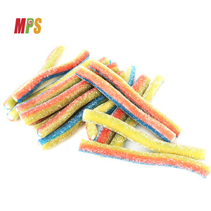 Sabor a <span class=keywords><strong>raspberry</strong></span> azul Halal, polvo agrio relleno, tira amarga, caramelo de goma - Product Image 6