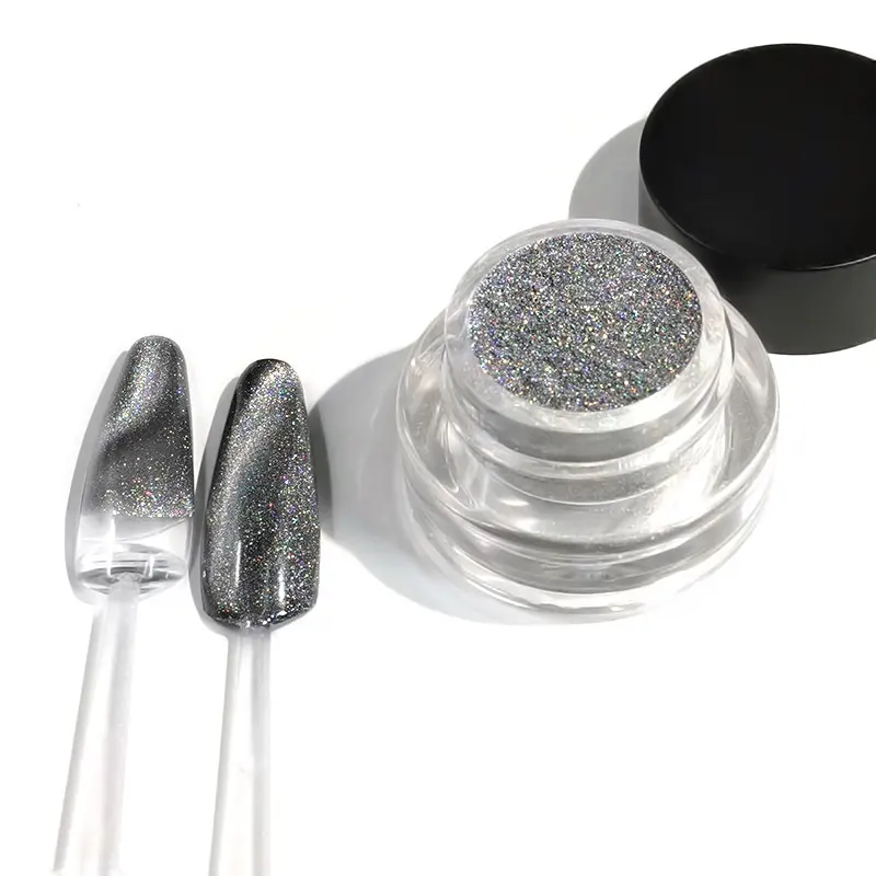 beauty nail supplies for professionals rainbow laser powder cat's eye gel glitter powder