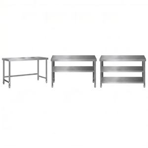 <span class=keywords><strong>Table</strong></span> <span class=keywords><strong>de</strong></span> travail en acier inoxydable à 3 niveaux, résistante à la corrosion, <span class=keywords><strong>de</strong></span> qualité supérieure, prix d'usine, pour restaurant et cuisine - Product Image 3