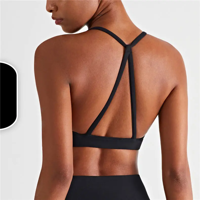Design unico leggero Yoga skin close fit reggiseno sportivo top fitness running Yoga bra per le donne