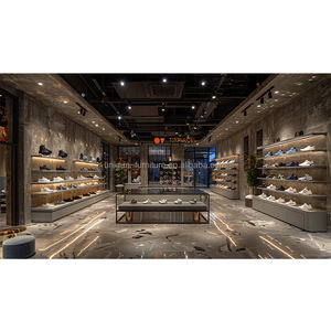 カスタマイズファッショナブルな靴ディスプレイ家具無料デザインショッピングモールシューズショーケースシューズショップディスプレイシェルフ - Product Image 6