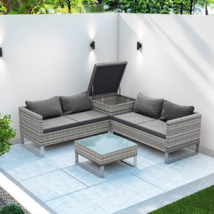 أثاث للحدائق الخارجية الروطان/طقم أريكة من الخيزران - Product Image 5