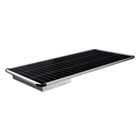 Lampe solaire de rue IP65 en aluminium, LED avec puce SMD, étanche pour murs de jardin, routes, autoroutes, télécommande, indice de protection IP65