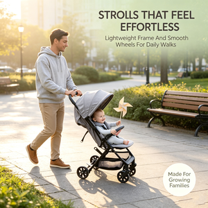 Lightweight Baby Stroller Airplane Carry on Compact Travel <b>Foldable</b> Infant <b>Cart</b> for Newborn Toddler Portable Umbrella Stroller - Product Image 5