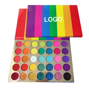 Großhandel Vegan High Pigmented Cosmetic Lidschatten Palette Nude Custom Private Label Glitter Shimmer Makeup Palette Lidschatten