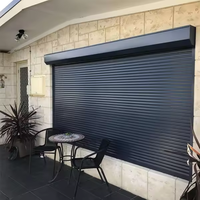 ATMOS 100% Blackout a prueba de viento motorizado inalámbrico inteligente persiana enrollable apertura Vertical Control remoto para puerta de garaje Exterior