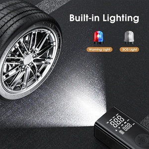 Compressor de Ar Elétrico para Carro, Bomba Infladora de Pneus com Lâmpada LED, Bomba Inflável Portátil para Pneus de Moto e Bicicleta - Product Image 5