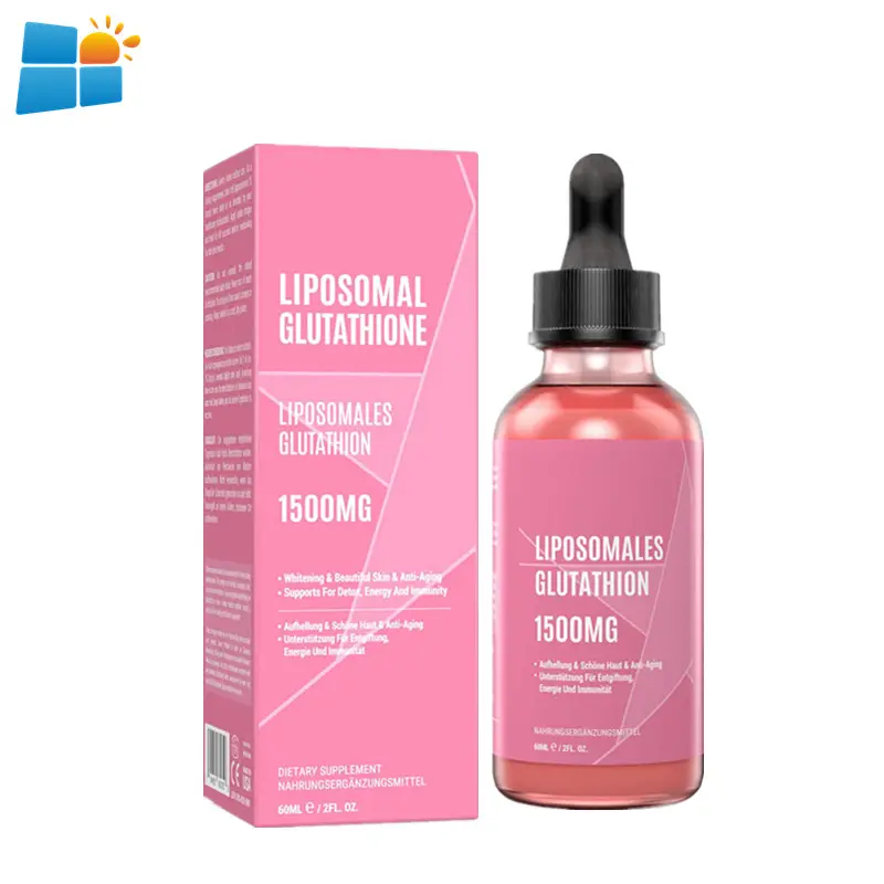 OEM/ODM/OBM liposomal L-Glutathione chất lỏng giọt cho lão hóa khỏe mạnh Glutathione ngậm dưới lưỡi chất chống oxy hóa gan giải độc não