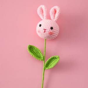 Qui; esa;e fête des enfants mignon laine tricoté fleur en vrac personnalisé Crochet poupée à la main - Product Image 3