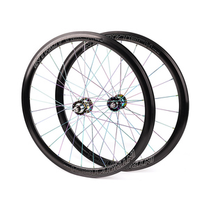 Set di Ruote per <span class=keywords><strong>Bici</strong></span> da Pista in Lega POLSO WS008 700C OEM con Cerchio a Profilo da 40mm, Ruote per Bicicletta 20-36H in Lega di Alluminio per Scatto Fisso - Product Image 5