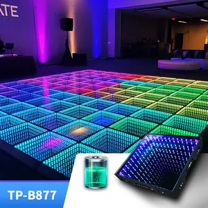 Pista De Baile Iluminada Para Boda LED Đèn Sân Khấu Con Luces Luz Vô Cực Từ Tính 3D Kỹ Thuật Số Pista De Baile LED